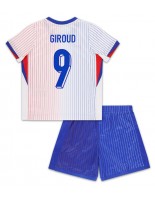 Francie Olivier Giroud #9 Venkovní dres pro děti ME 2024 Krátký Rukáv (+ trenýrky)